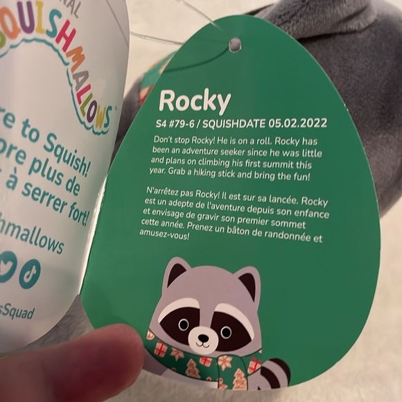 NWT Set-of-2 Original Squishmallows Ornaments, “Alfred,” and “Rocky”, ~4” each - Picture 12 of 14